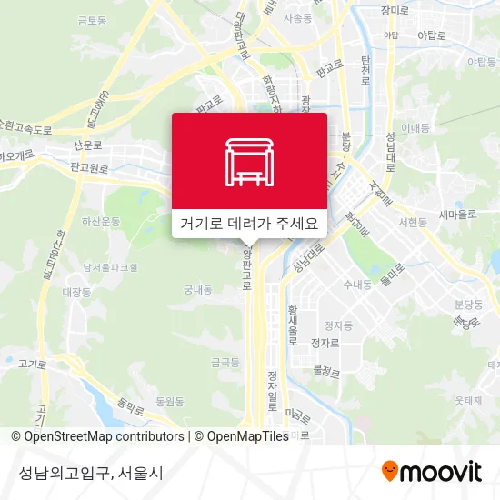 성남외고입구 지도