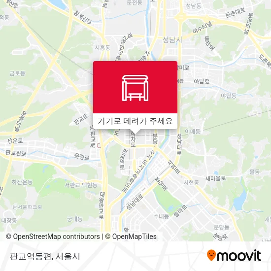 판교역동편 지도
