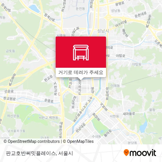 판교호반써밋플레이스 지도