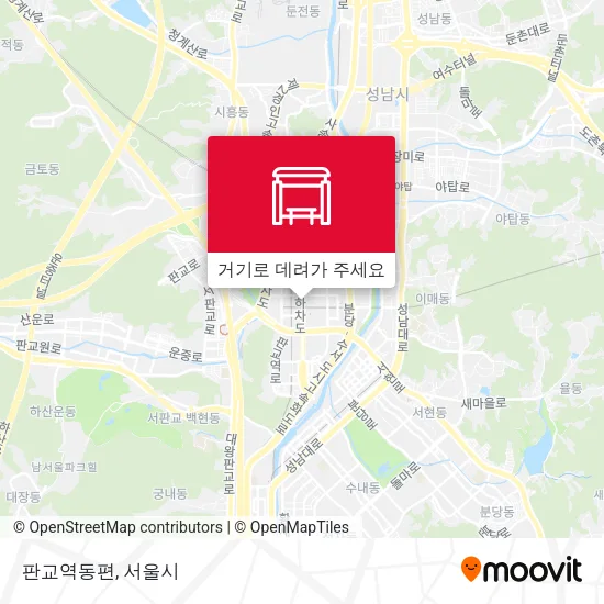 판교역동편 지도