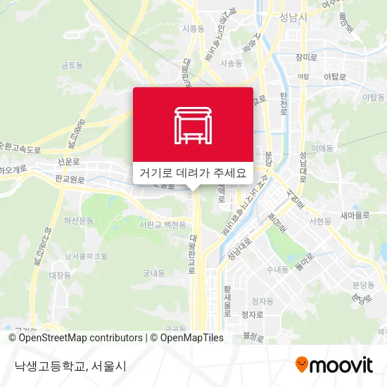 낙생고등학교 지도