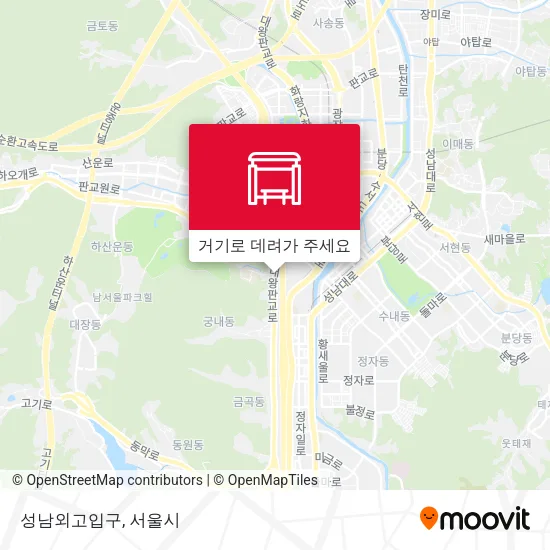 성남외고입구 지도