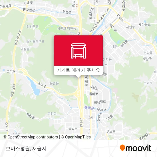 보바스병원 지도