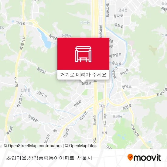 초입마을.삼익풍림동아아파트 지도
