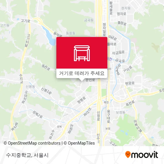 수지중학교 지도