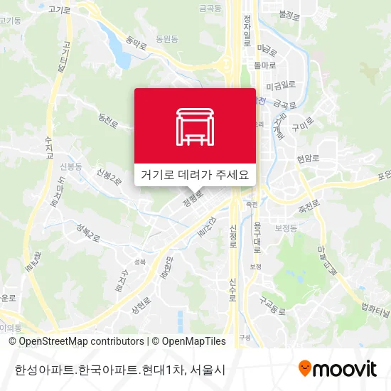 한성아파트.한국아파트.현대1차 지도