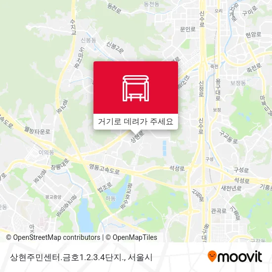 상현주민센터.금호1.2.3.4단지. 지도