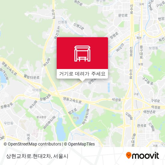 상현교차로.현대2차 지도