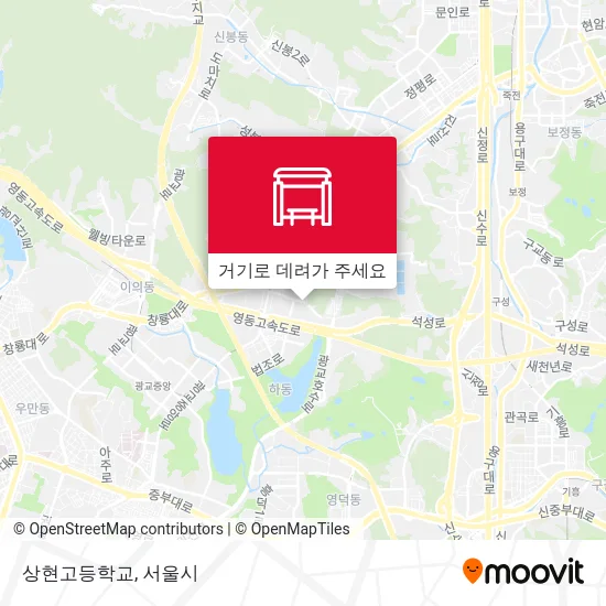 상현고등학교 지도