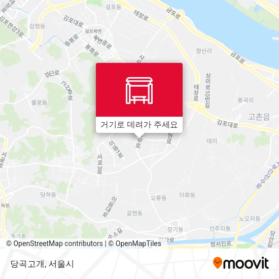 당곡고개 지도