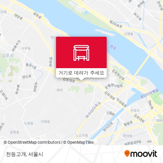 천등고개 지도