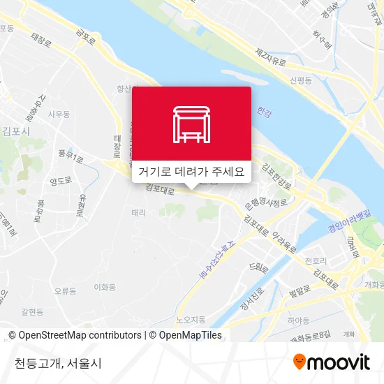 천등고개 지도