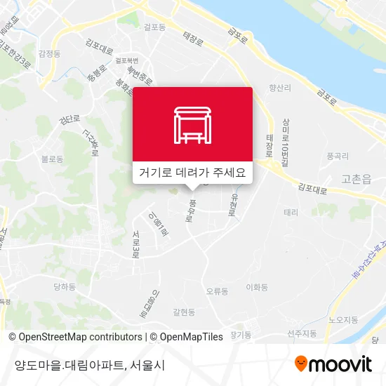 양도마을.대림아파트 지도