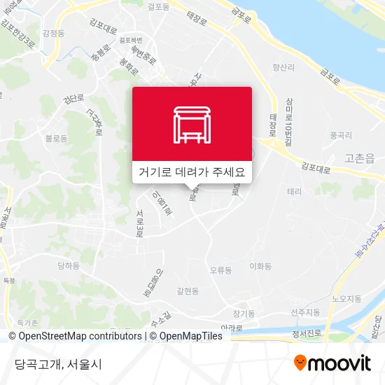 당곡고개 지도