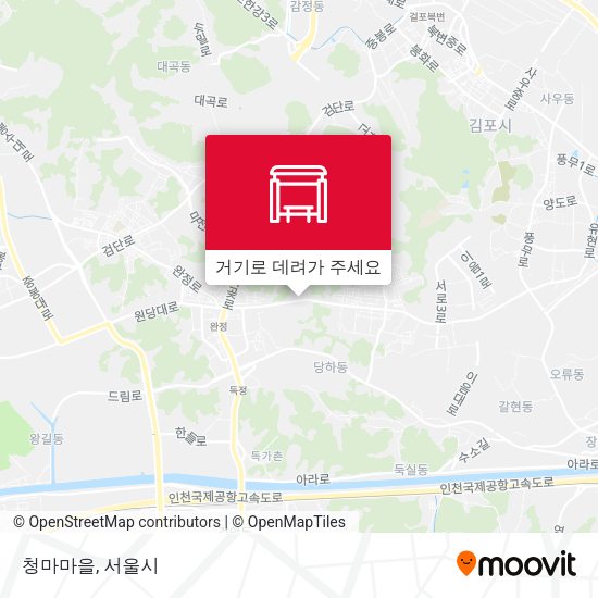 청마마을 지도