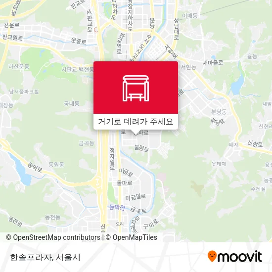 한솔프라자 지도
