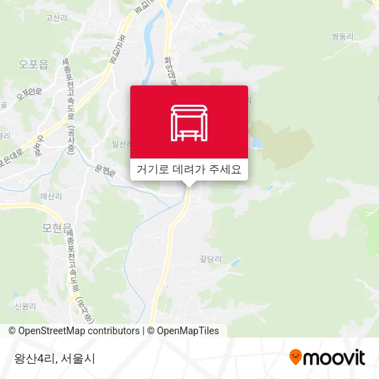 왕산4리 지도