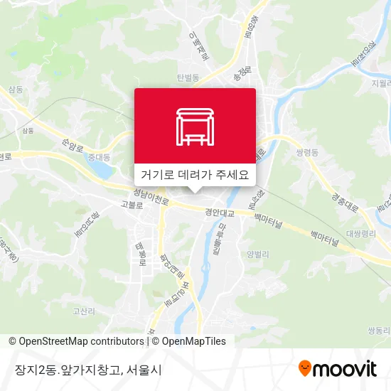 장지2동.앞가지창고 지도
