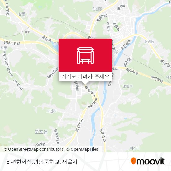 E-편한세상.광남중학교 지도