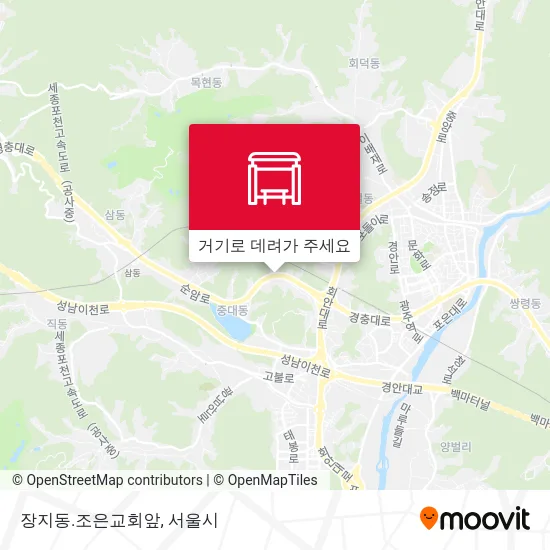 장지동.조은교회앞 지도