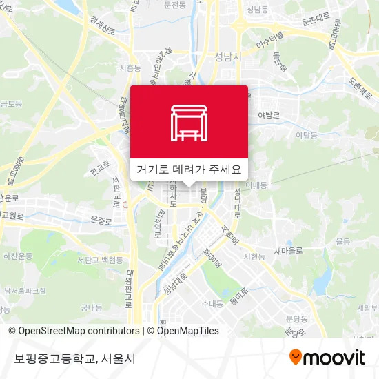 보평중고등학교 지도