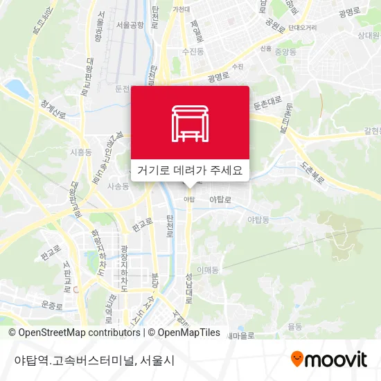 야탑역.고속버스터미널 지도