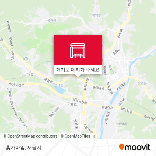 흙가마앞 지도