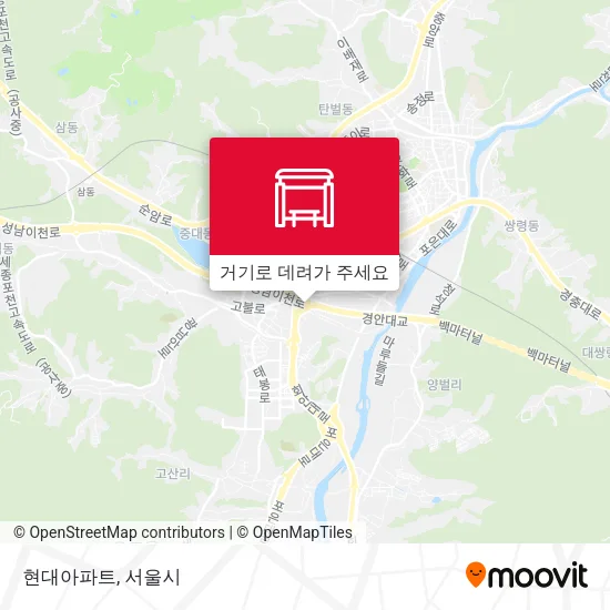 현대아파트 지도