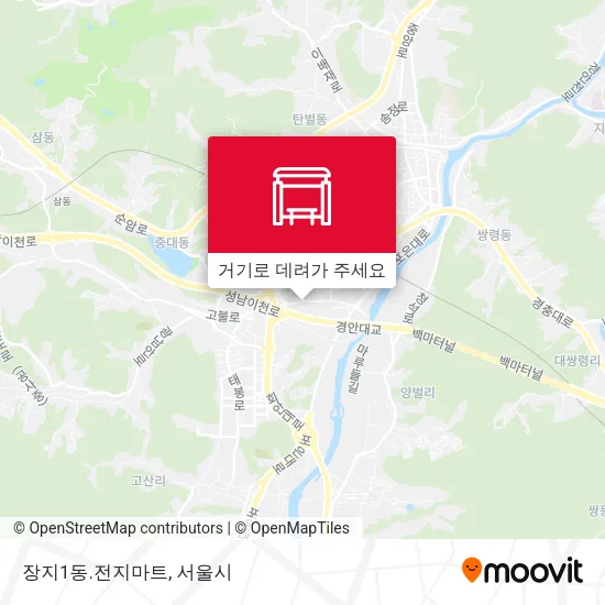 장지1동.전지마트 지도