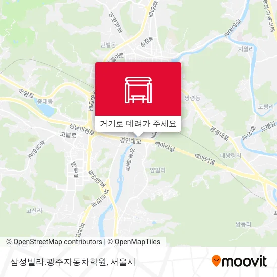 삼성빌라.광주자동차학원 지도