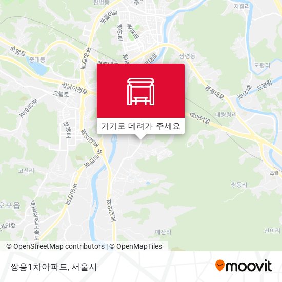 쌍용1차아파트 지도