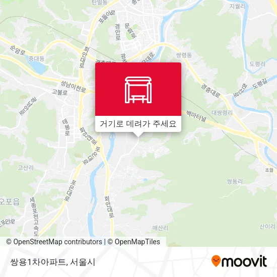 쌍용1차아파트 지도