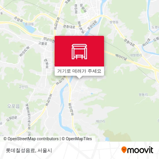 롯데칠성음료 지도