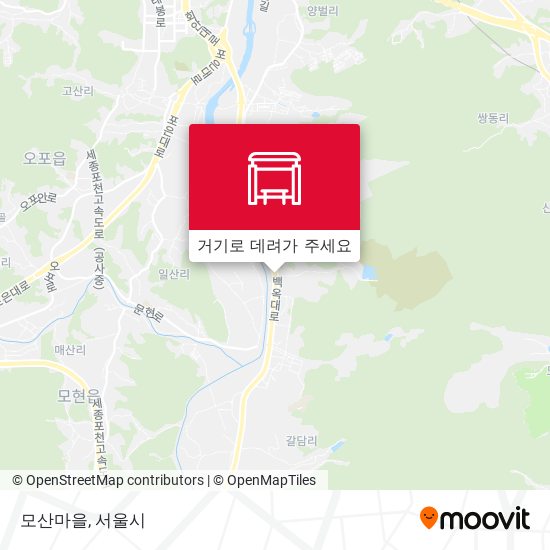 모산마을 지도