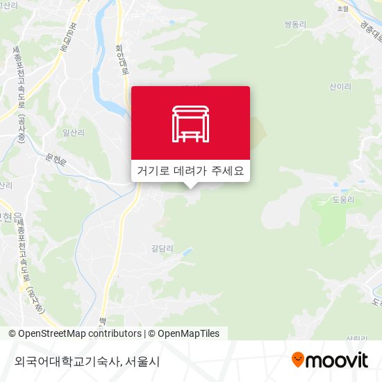 외국어대학교기숙사 지도