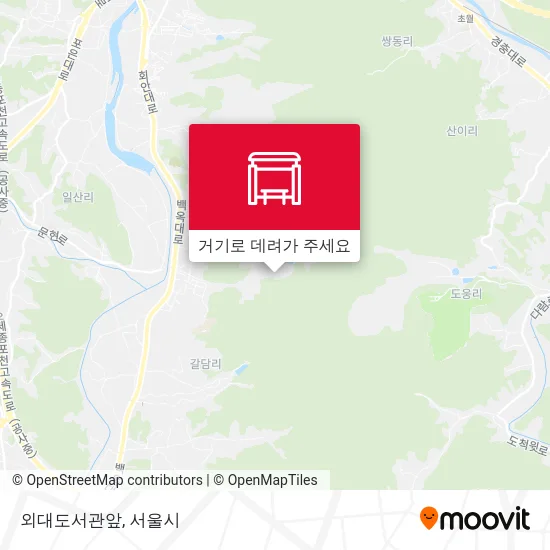외대도서관앞 지도