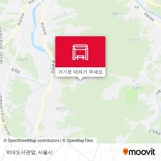 외대도서관앞 지도