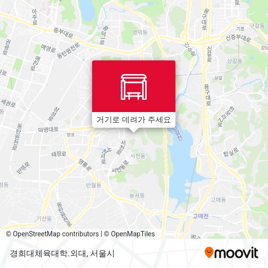 경희대체육대학.외대 지도