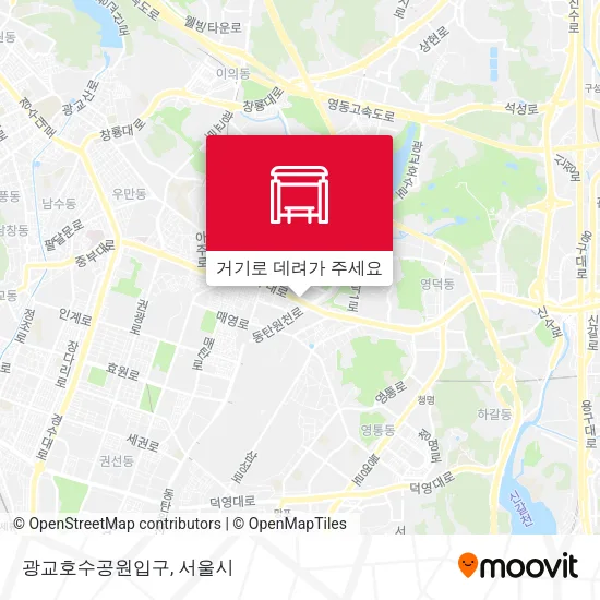 광교호수공원입구 지도