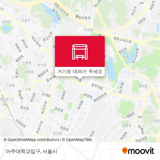 아주대학교입구 지도