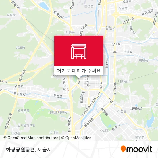 화랑공원동편 지도