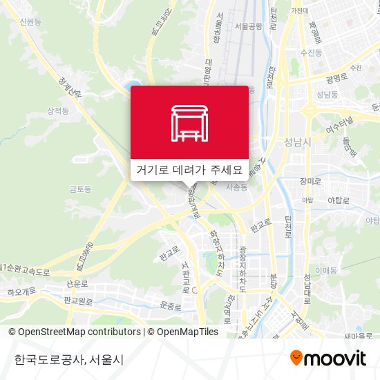 한국도로공사 지도