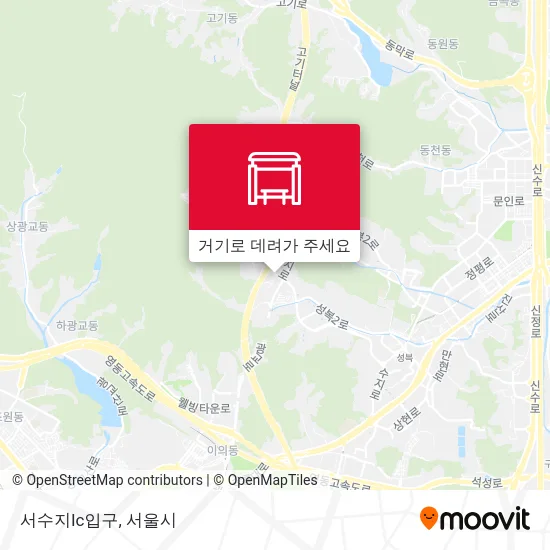 서수지Ic입구 지도