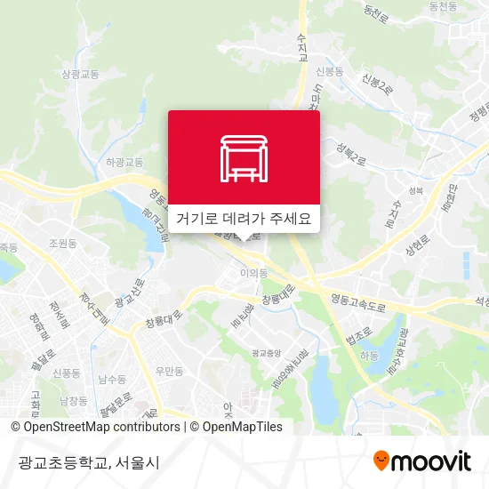 광교초등학교 지도