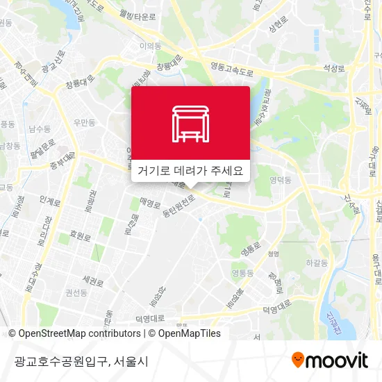 광교호수공원입구 지도