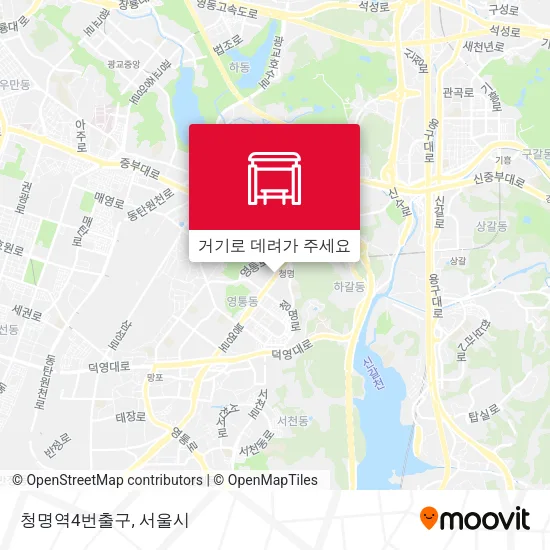 청명역4번출구 지도