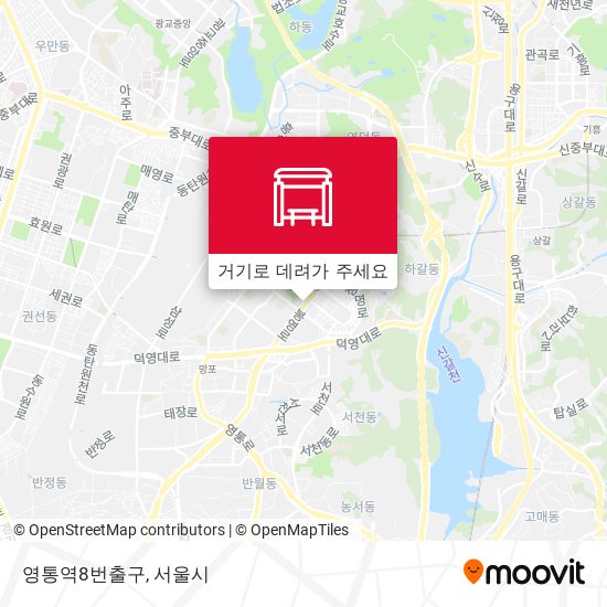 영통역8번출구 지도