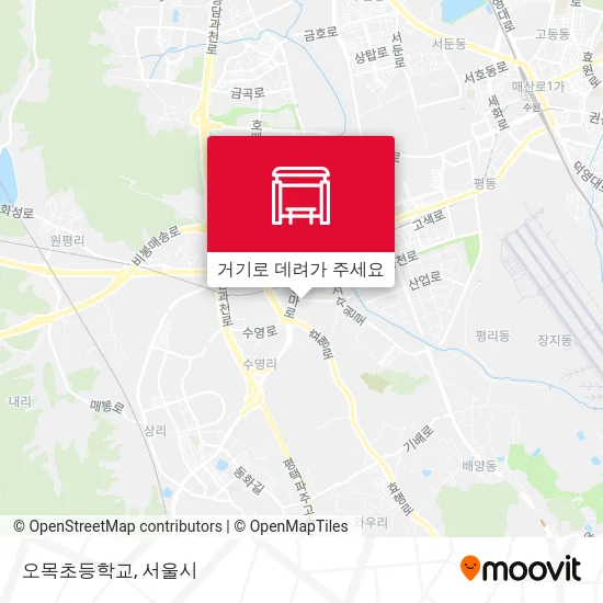 오목초등학교 지도