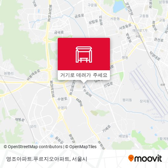 영조아파트.푸르지오아파트 지도