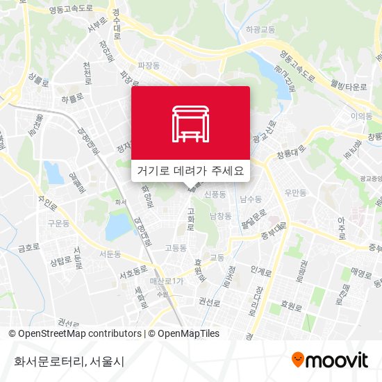 화서문로터리 지도